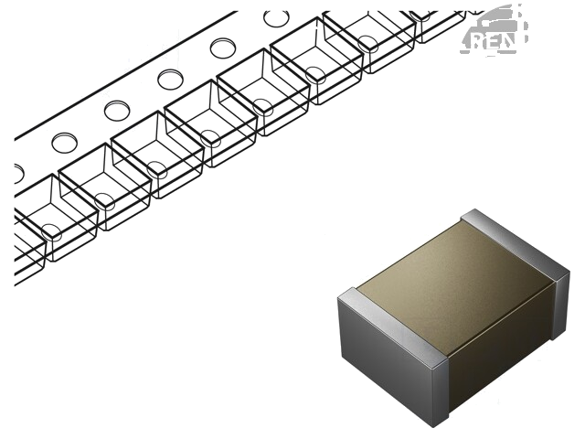 Condensator: keramisch; MLCC; 1uF; 100V; X7R; ±10%; SMD; 1812 Condensator: keramisch; MLCC; 1uF; 100V; X7R; ±10%; SMD; 1812